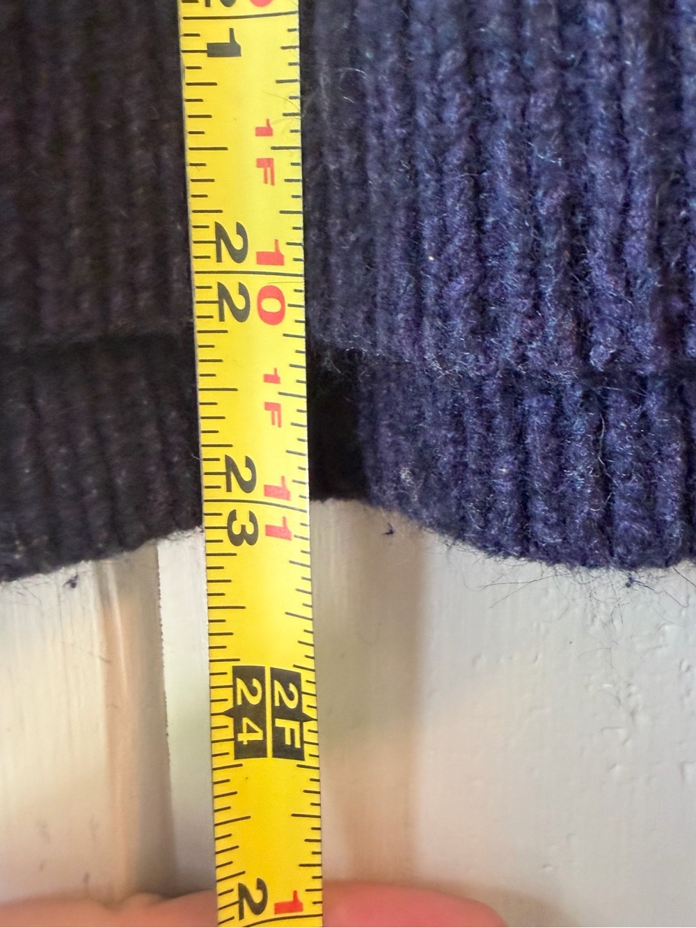 Vintage Women’s Eddie Bauer Navy Ribbed Crewneck Sweater, Size XL - Picture 8 of 8